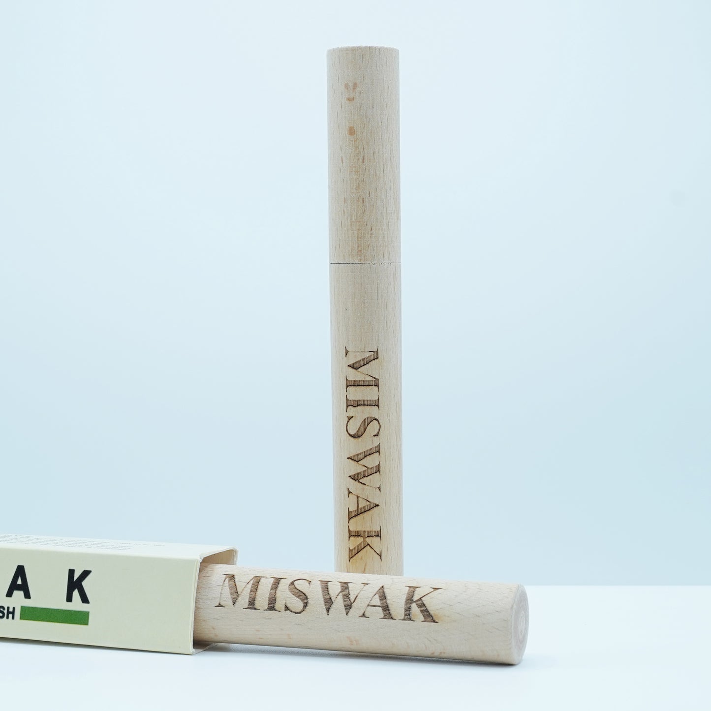 MISWAK 🌿 PureMiswak – 100% Natural Miswak with Wooden Cover (Pack of 1)