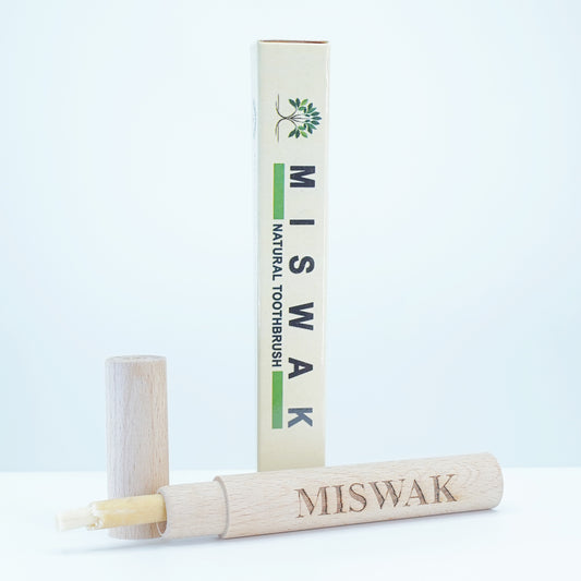 MISWAK 🌿 PureMiswak – 100% Natural Miswak with Wooden Cover (Pack of 1)